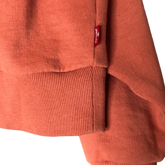 1X Levi’s Vintage Raglan Crewneck Graphic Orange Logo Sweatshirt Long Sleeve - Picture 9 of 11